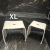 Badhocker MERAN XL aus Acryl, für die Dusche geeignet, mit Griff, zeitloses Design, rutschsicher mit Gummifüßen
