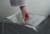 Badhocker MERAN aus Acryl glänzend, für die Dusche geeignet, mit Griff, zeitloses Design, rutschsicher mit Gummifüßen